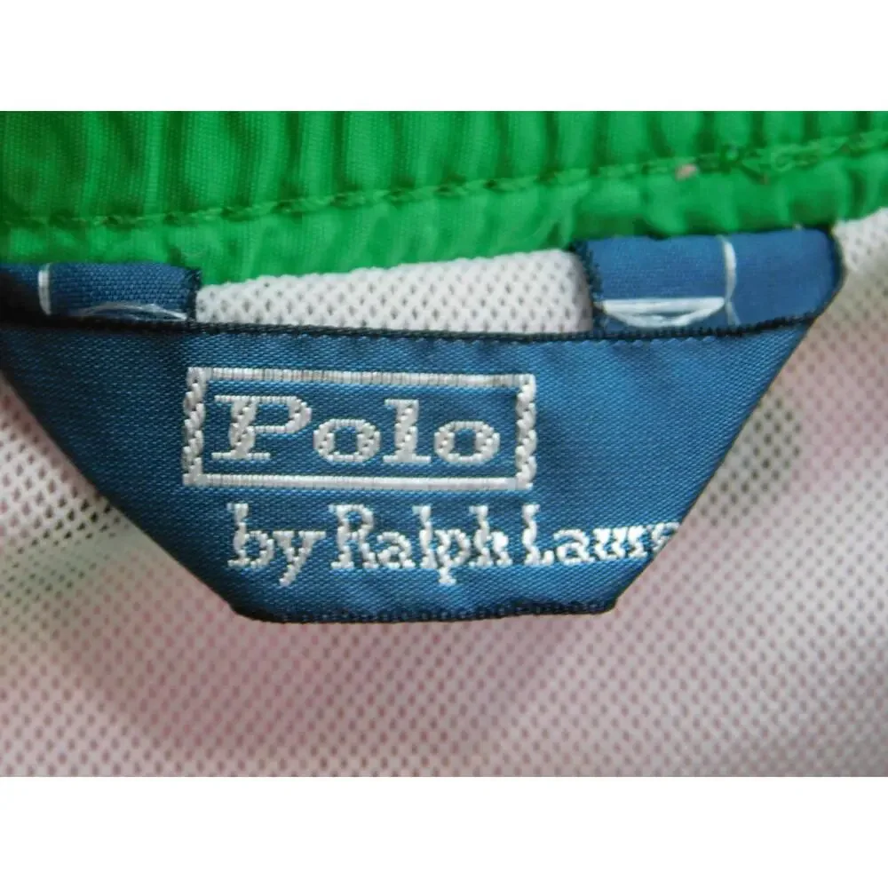 Polo By Ralph Lauren Swim Shorts Mens L Pink Lined Elastic Waist Drawstring